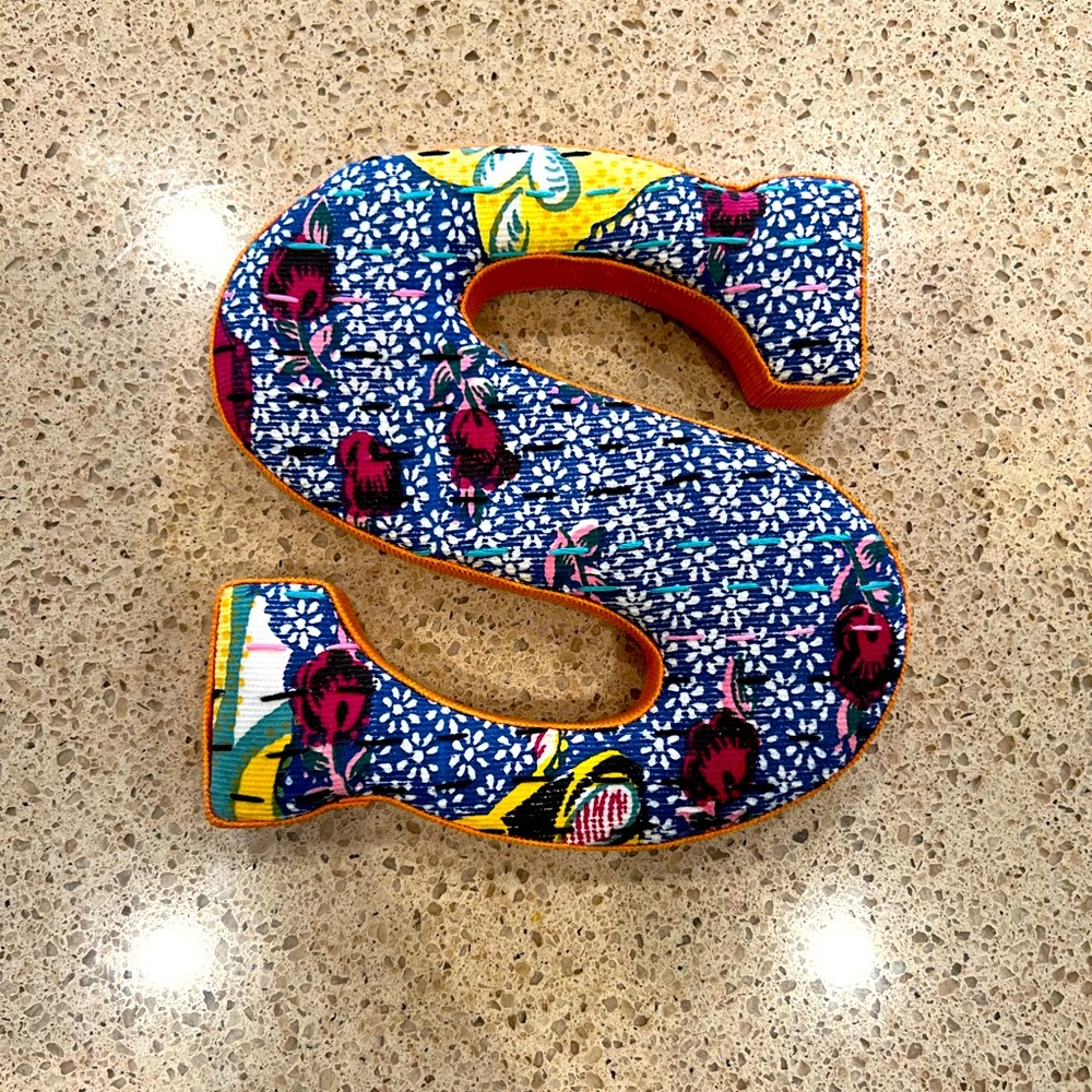 Anthropologie Letter “s” (lower case) Wall Decor Initial Monogram
